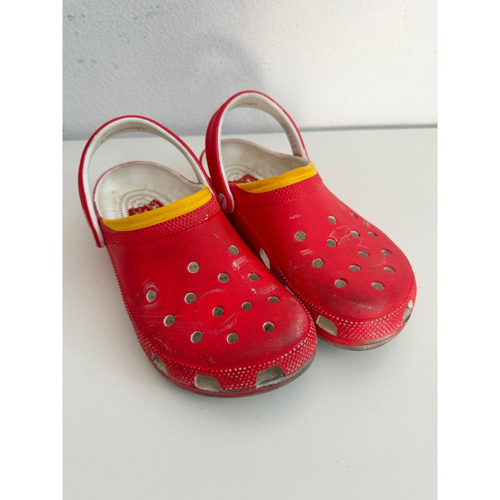 McDonald's x Crocs Classic Clogs Red Yellow French Fries Mens 8 Womens 10